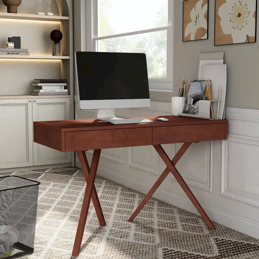 30 Inch Mid-Century Modern Solid Wood Engineered Wood Table LED