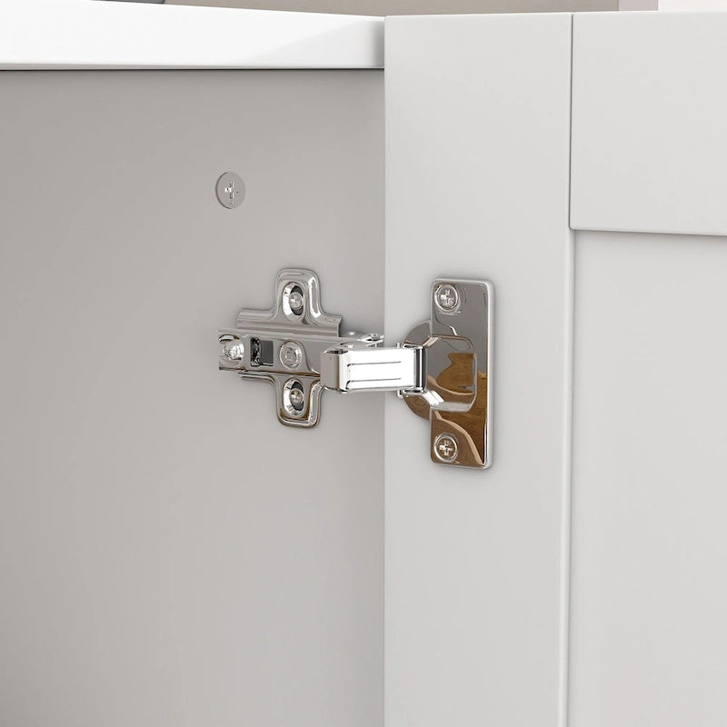 Modern Metal Engineered Wood Cabinet