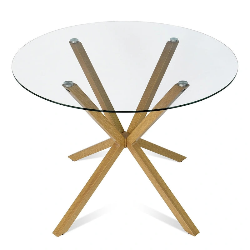 Modern Metal Glass Table