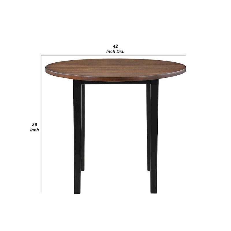 5-Piece 42 Inch Modern Solid Wood Fabric Table