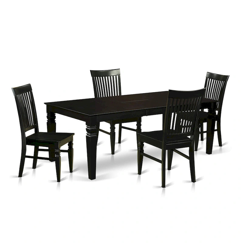 7-Piece Modern Wood Table