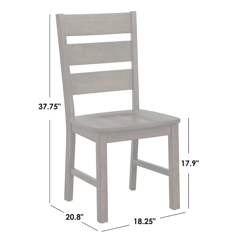 37.75 Inch Modern Solid Wood Metal Chair