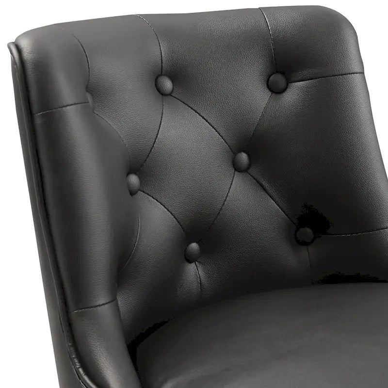 26 Inch Transitional Solid Wood Linen Chair Swivel