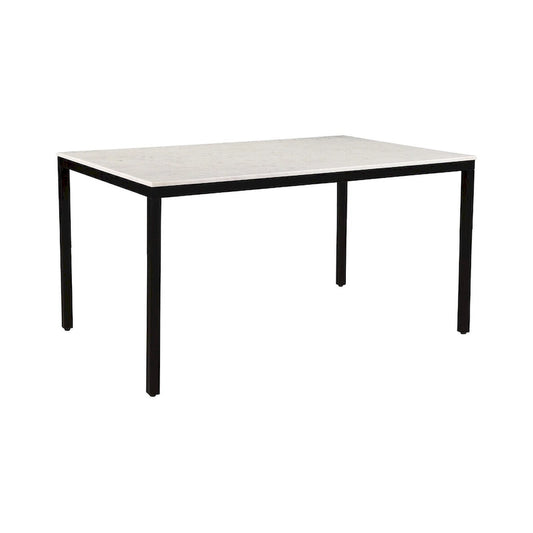 30 Inch Modern Metal Marble Table