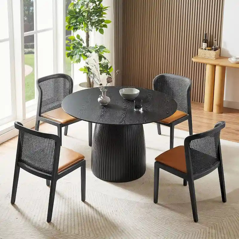 Modern Wood Metal Table LED