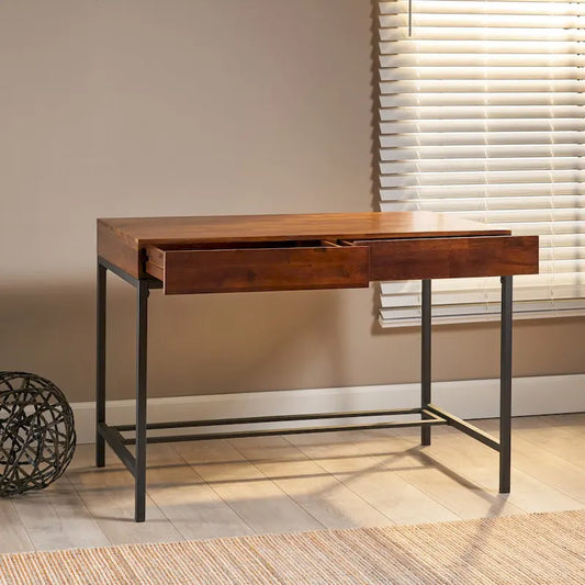 Industrial Wood Metal Table