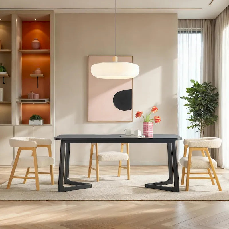 Modern Solid Wood Table LED