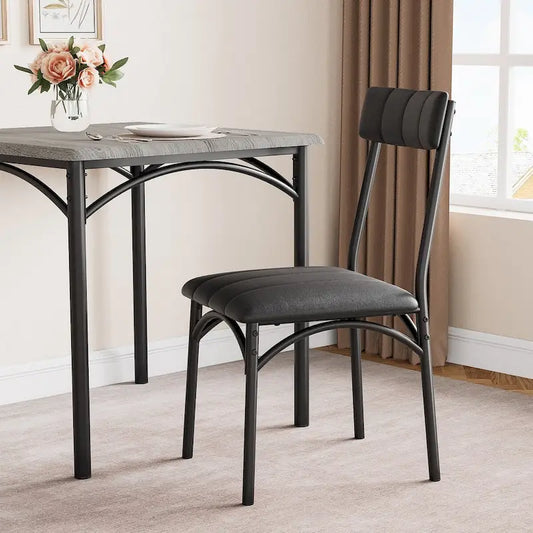 Traditional Wood Metal Table Upholstered
