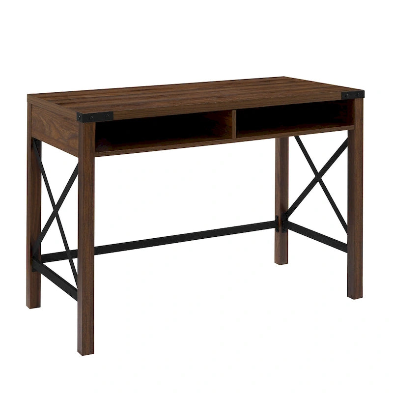 Farmhouse Metal Engineered Wood Table LED