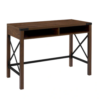 Farmhouse Metal Engineered Wood Table LED