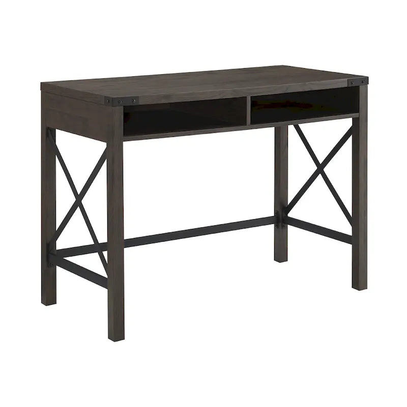 Farmhouse Metal Engineered Wood Table LED
