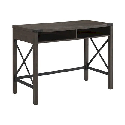 Farmhouse Metal Engineered Wood Table LED
