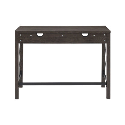 Farmhouse Metal Engineered Wood Table LED