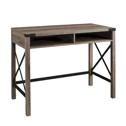 Farmhouse Metal Engineered Wood Table LED