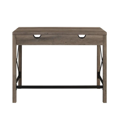 Farmhouse Metal Engineered Wood Table LED