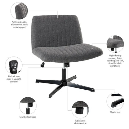 Full Metal Fabric Chair Adjustable
