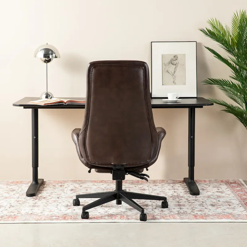 28.75 Inch Wood Metal Table Adjustable