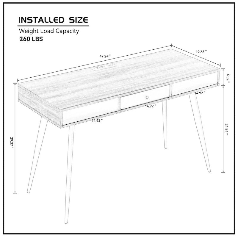 Modern Table with Drawers