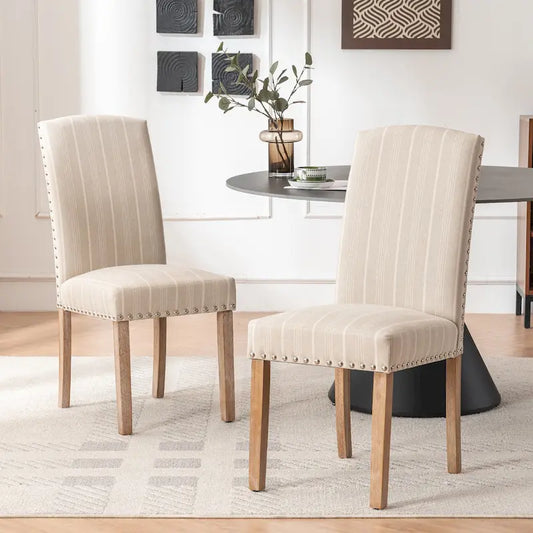 Contemporary Wood Fabric Chair