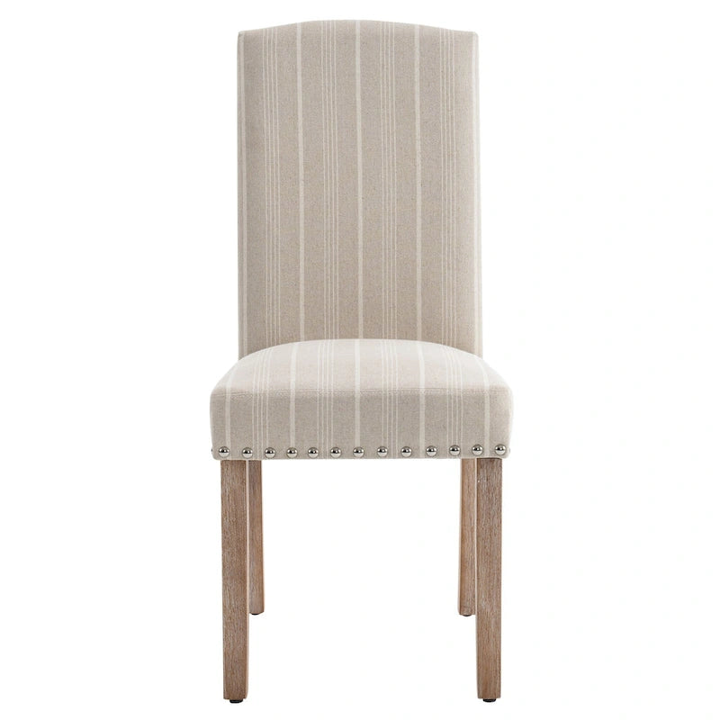Contemporary Wood Fabric Chair