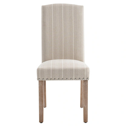 Contemporary Wood Fabric Chair