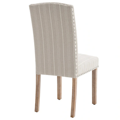 Contemporary Wood Fabric Chair