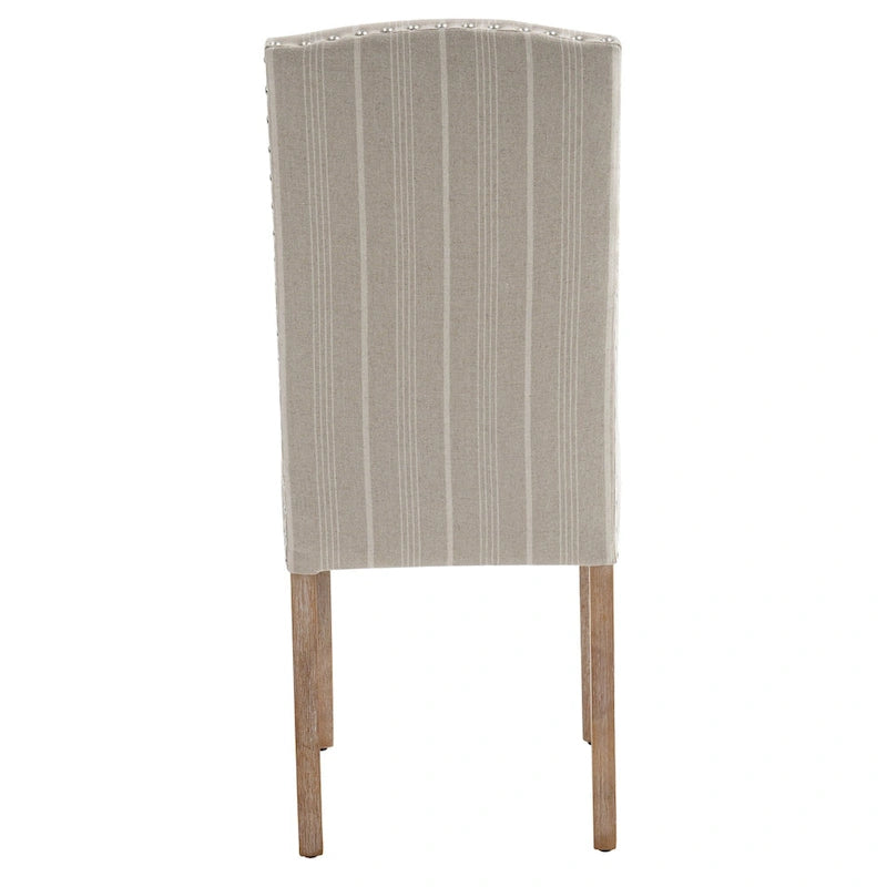 Contemporary Wood Fabric Chair