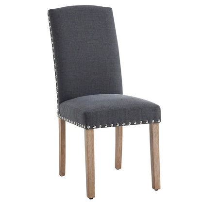 Contemporary Wood Fabric Chair