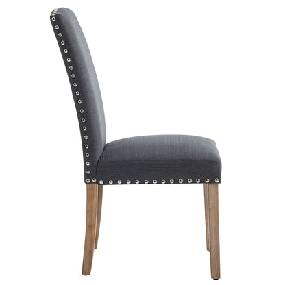 Contemporary Wood Fabric Chair