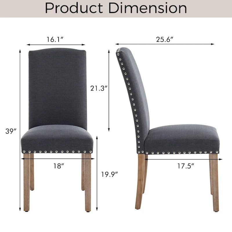 Contemporary Wood Fabric Chair