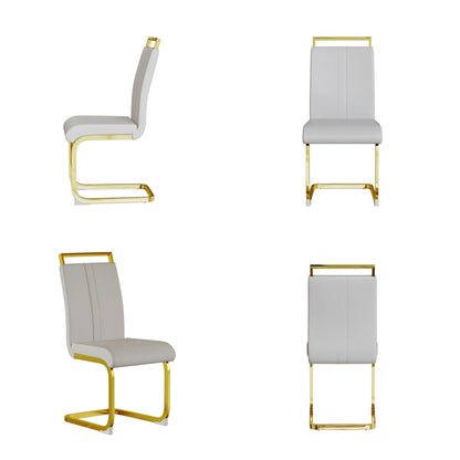 Modern Metal Fabric Chair Upholstered