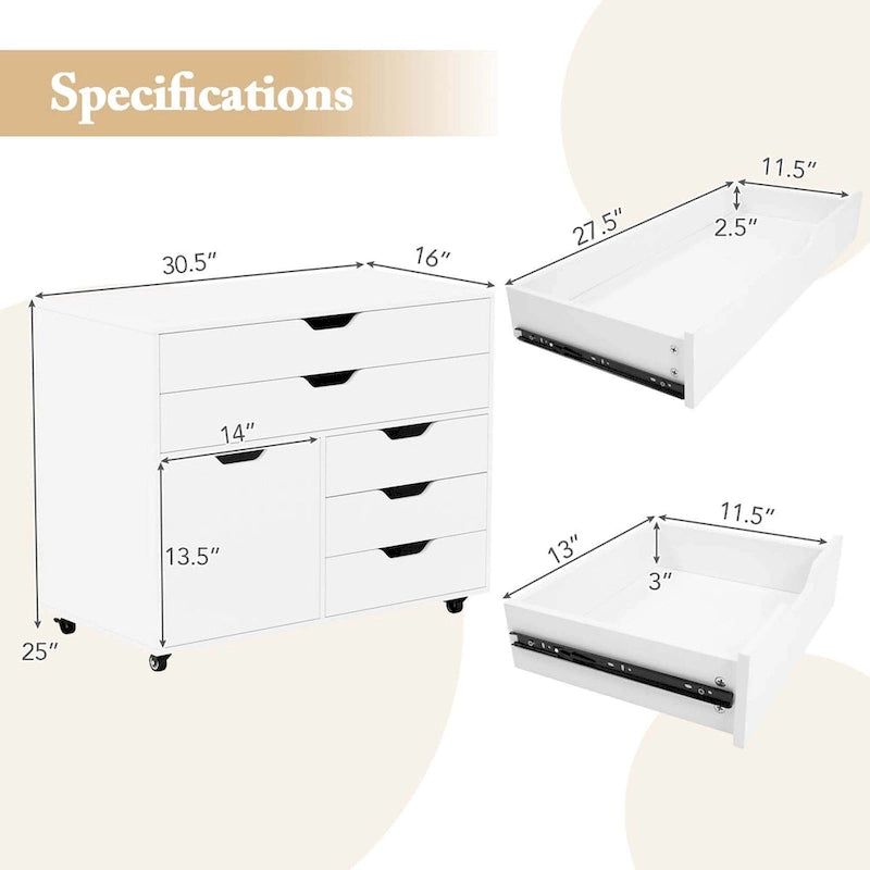 Modern Wood Metal Cabinet Swivel