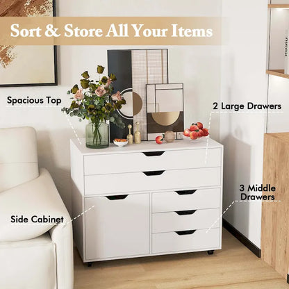 Modern Wood Metal Cabinet Swivel