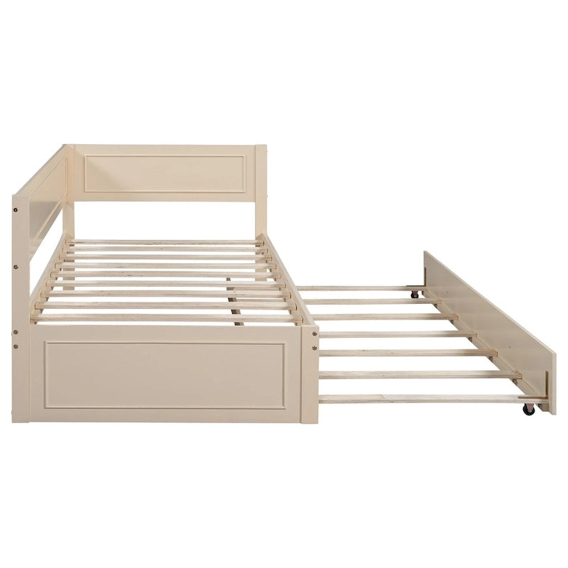 Merax Twin Size Wood Daybed with Trundle/Drawers