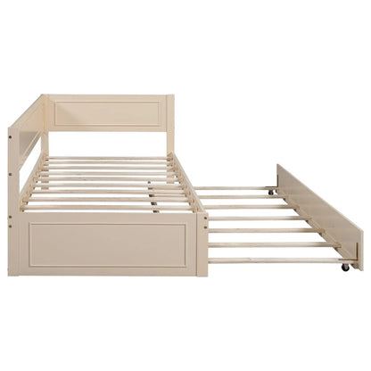 Merax Twin Size Wood Daybed with Trundle/Drawers