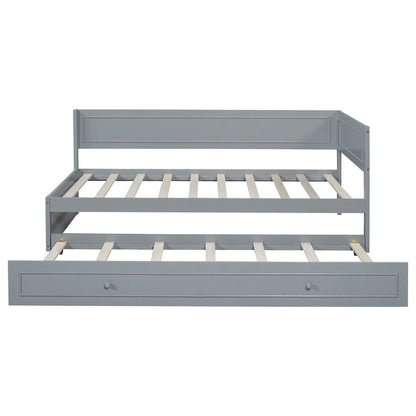 Merax Twin Size Wood Daybed with Trundle/Drawers