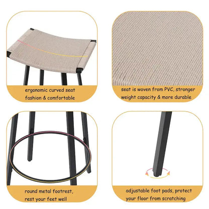 Modern Metal Fabric Chair LED