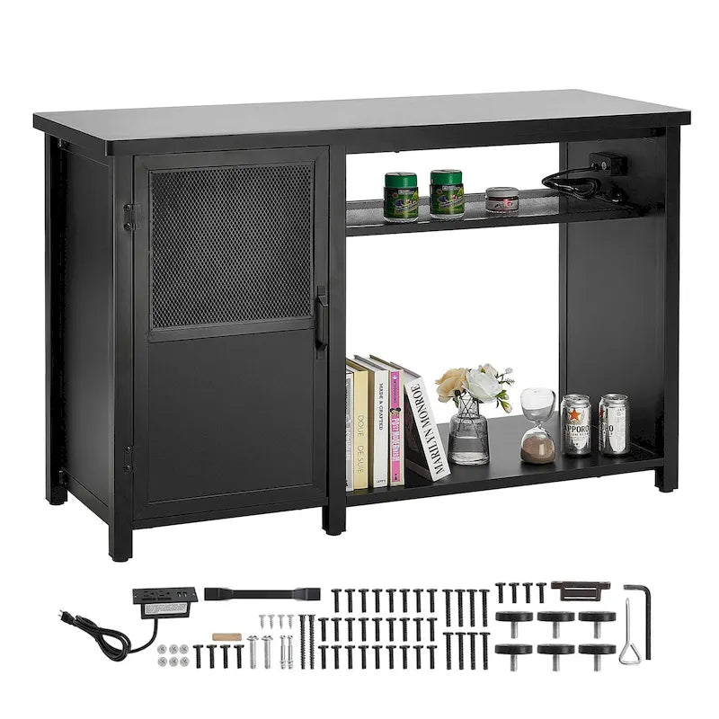 Wood Engineered Wood Cabinet with Storage