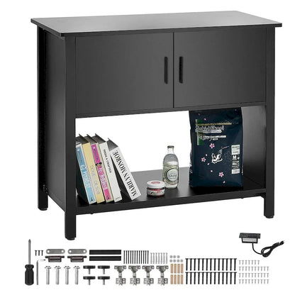 Wood Engineered Wood Cabinet with Storage