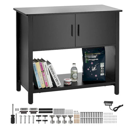 Wood Engineered Wood Cabinet with Storage