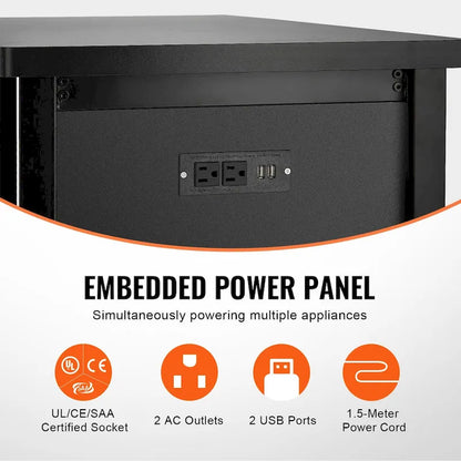 Wood Engineered Wood Cabinet with Storage