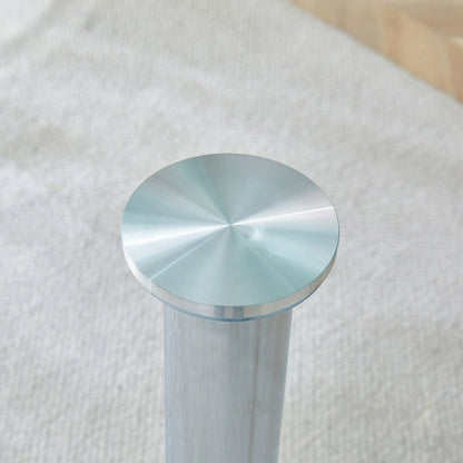 39.7 Inch Modern Metal Glass Table LED