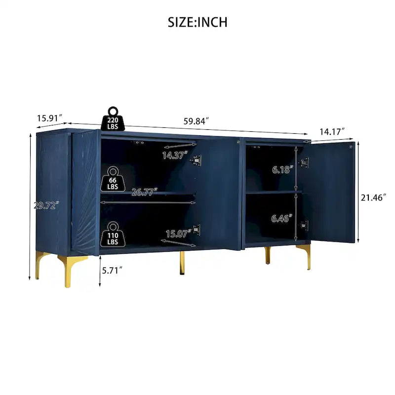 Mid-Century Modern Wood Metal Table Adjustable