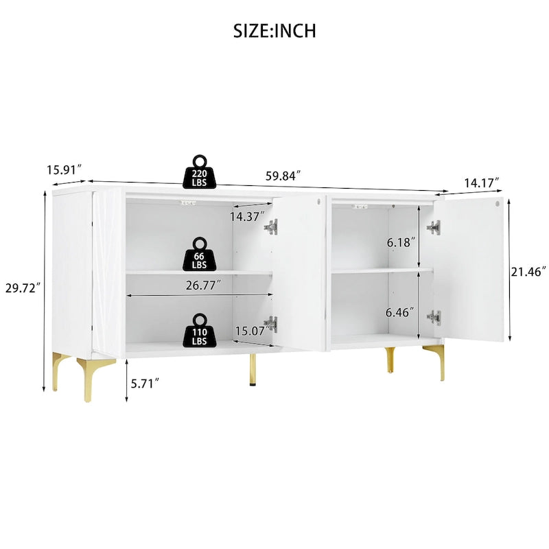 Mid-Century Modern Wood Metal Table Adjustable