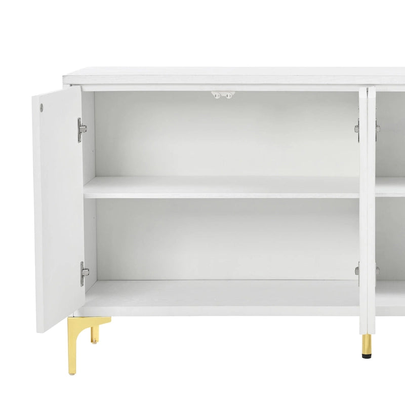 Mid-Century Modern Wood Metal Table Adjustable