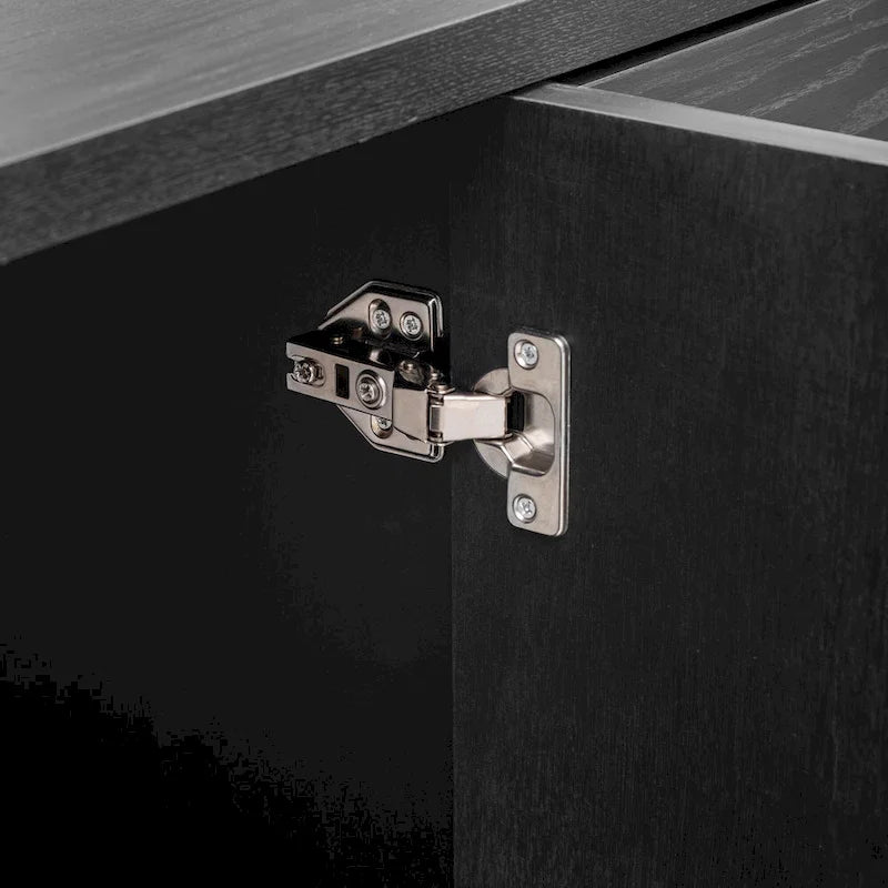 Full Wood Metal Table with Storage