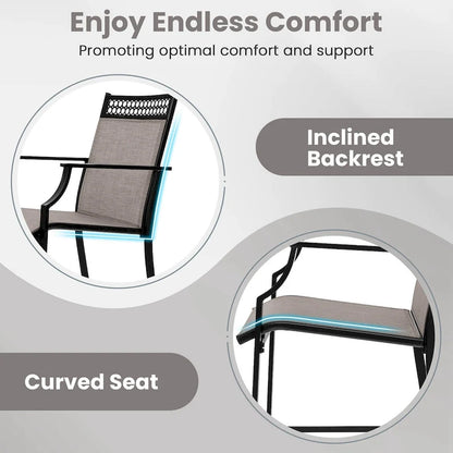 Metal Fabric Chair LED