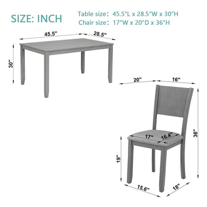 Classic Wood Fabric Table Upholstered