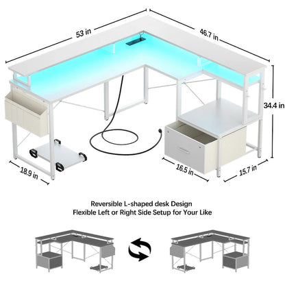 Metal Engineered Wood Table LED
