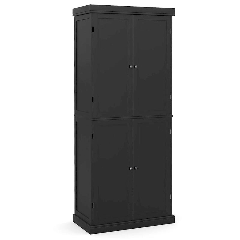 Metal Engineered Wood Pantry Cabinet Adjustable